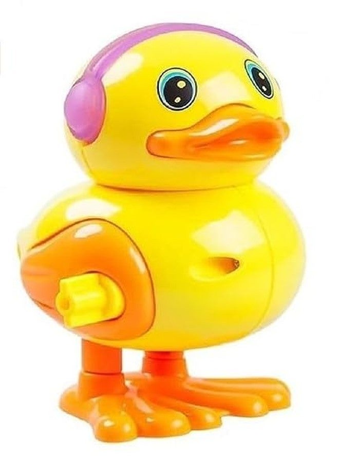GoldiMec Key Operated Wind Up Toys|Safe Colourful Jumping Moving Toy Rotating Head Key Toys|Best Engaging Educating Animal Bird Toys from 6 Months to 3 Ys Old (Multicolor) (Pack of 2) (Bee and Duck) - Image 4