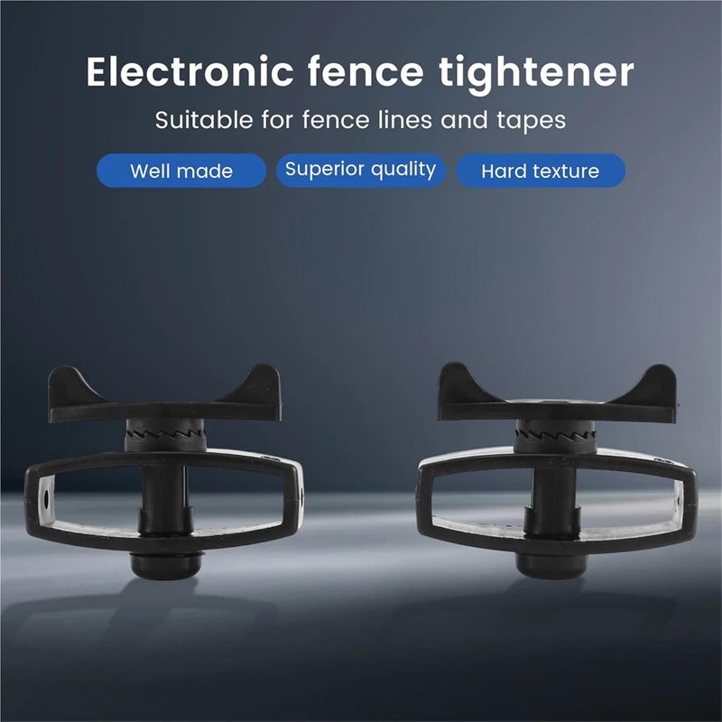 مشد السياج الكهربائي 32 قطعة مشد أسلاك بلاستيكي للماشية مشدات شريط محمولة غلاف عمود مركب للأسوار - Image 5