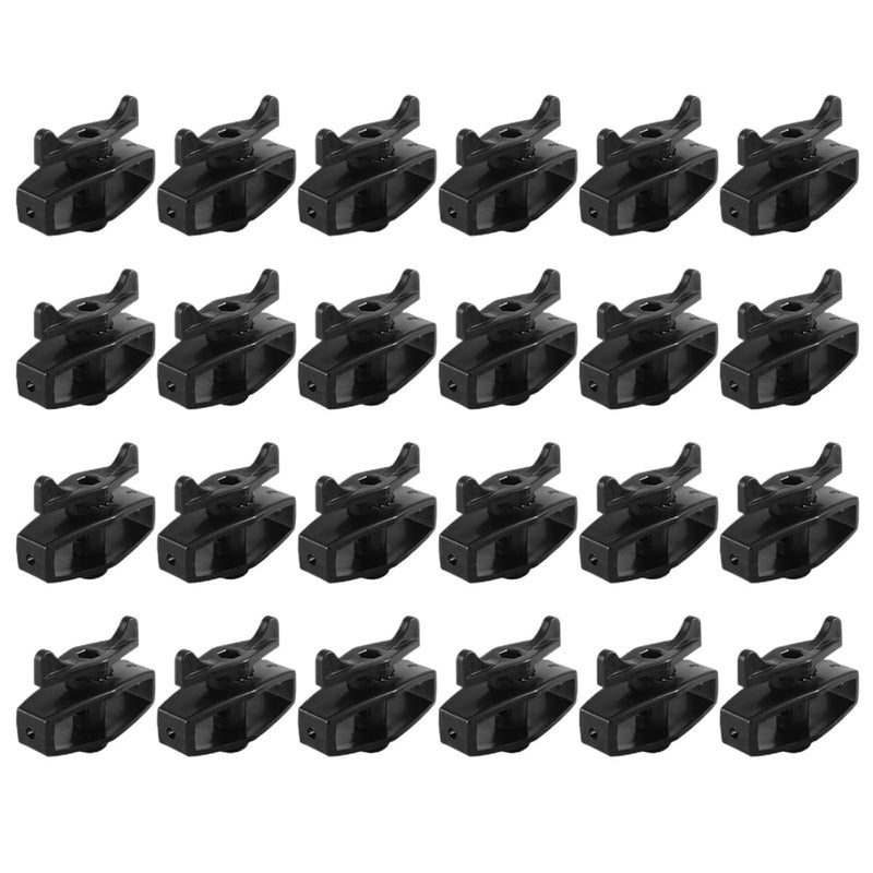 مشد السياج الكهربائي 32 قطعة مشد أسلاك بلاستيكي للماشية مشدات شريط محمولة غلاف عمود مركب للأسوار - Image 3