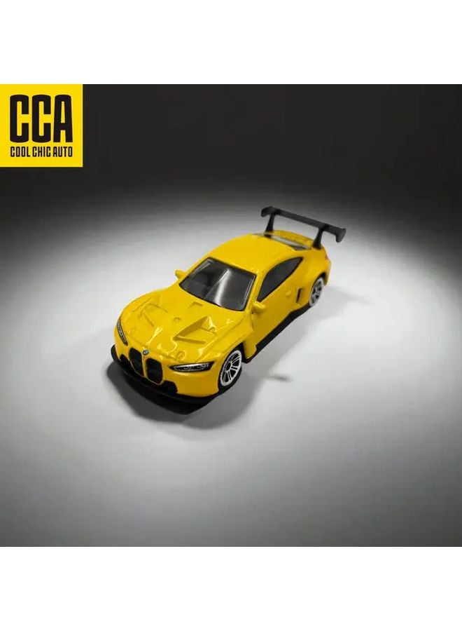 Yellow BMW M4 GT3 Alloy Car Model Realistic Collectible Mini Toy Gift - Image 5