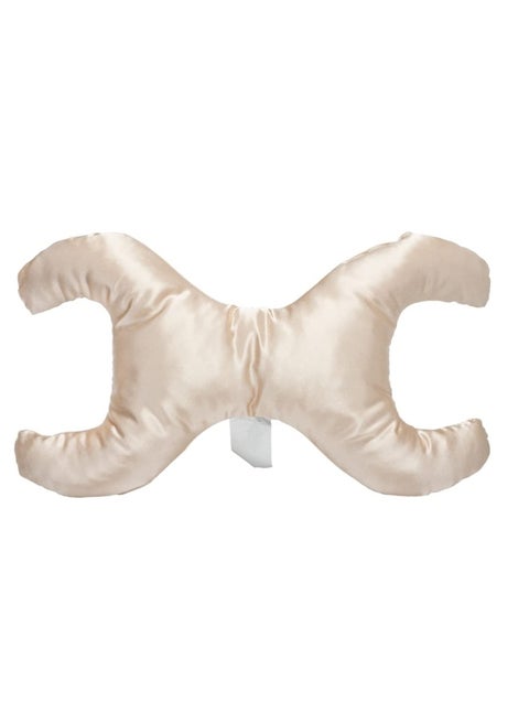 Just The Pillow By   Beauty Pillow Anti-Wrinkle Fda Registered La Petite Size In Soft Champange Color