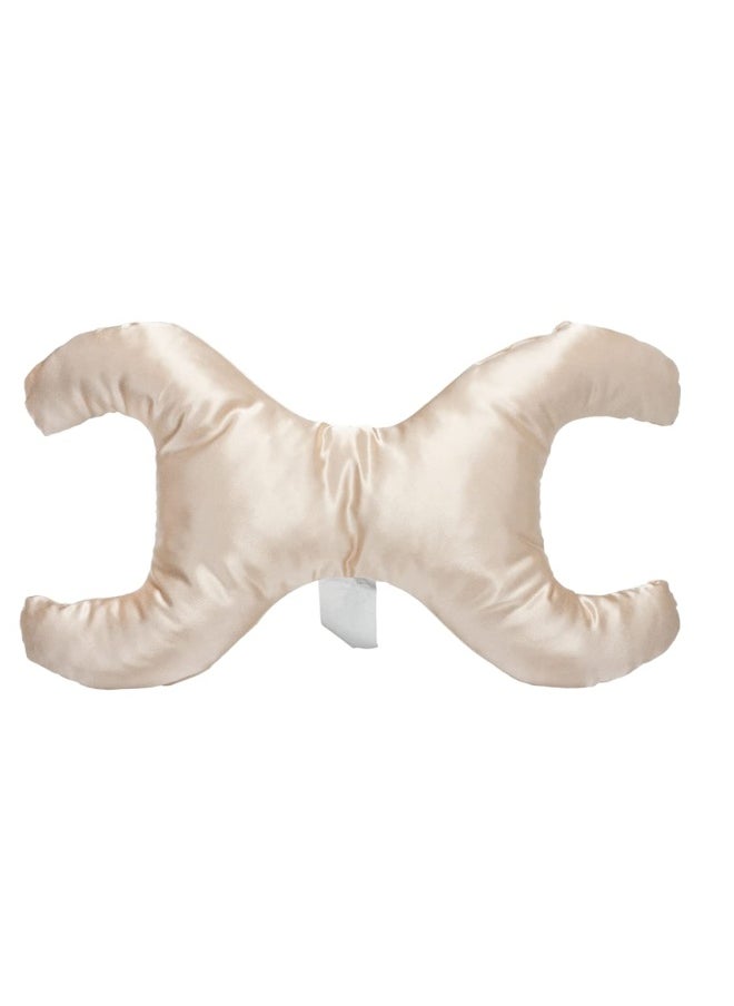 Just The Pillow By   Beauty Pillow Anti-Wrinkle Fda Registered La Petite Size In Soft Champange Color