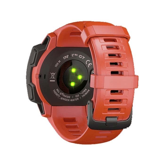 S-TOP Silicone Watch Band for Garmin Instinct 22mm, Host not Included(Coral Red) - Image 3
