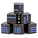 HNCCESG D6 Metal Dice Set HNCCESG 6 Sided Dice 6 Pieces Solid Metal Game Dice for DND Dungeons and Dragons Role Playing Game RPG DD Accessories Gift Glitter Blue - Image 2