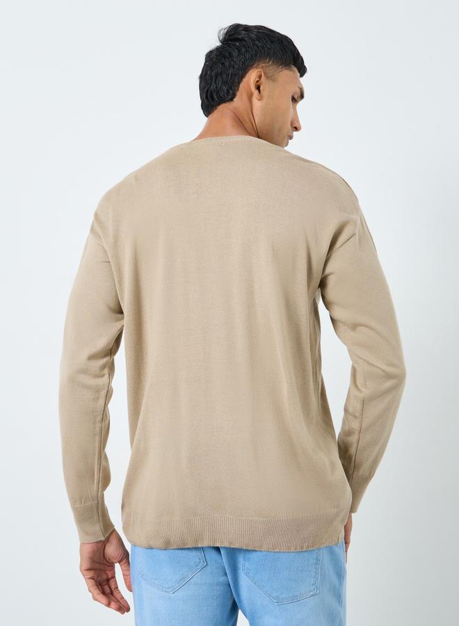 ستايلي سويتر بيج بنقشة الماس للرجال - Image 4