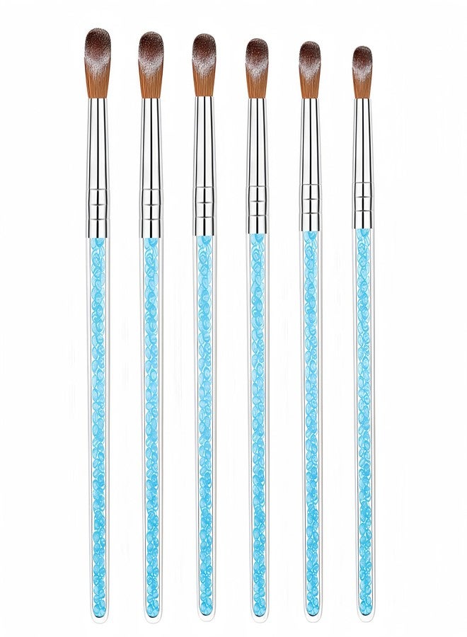 HomTop 6 Multi-Size Nail Art Brush Set for Acrylic & Dip Powder - Precision 3D Carving, Extension & Detailing, 3A+ Nylon (Pro & Beginner) - Image 1