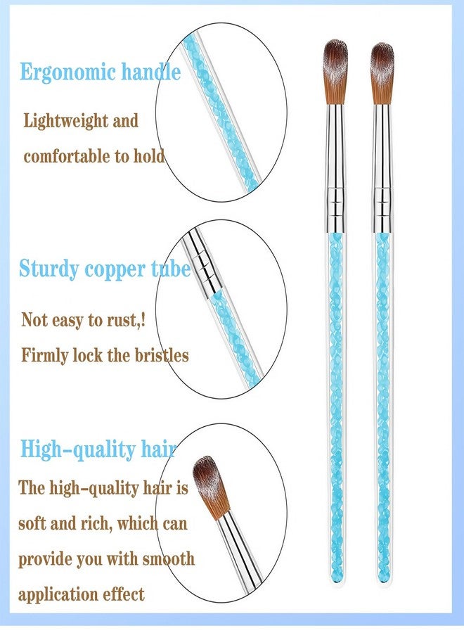 HomTop 6 Multi-Size Nail Art Brush Set for Acrylic & Dip Powder - Precision 3D Carving, Extension & Detailing, 3A+ Nylon (Pro & Beginner) - Image 4