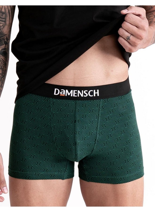 DaMENSCH - DAMENSCH Men's Regular Fit Printed Cotton Trunks | Combed Cotton, Stretchy Fabric, Anti-Bacterial and Microfibre Waistband - Image 1