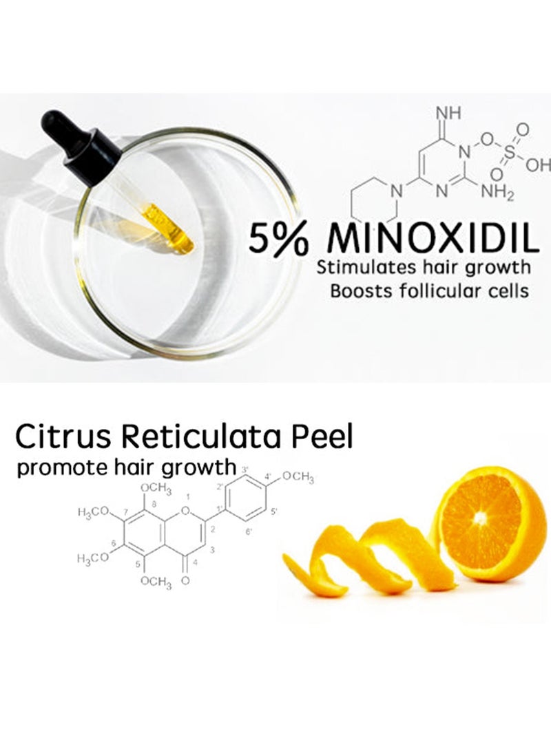 LUNOON's new scalp essential oil strengthens hair, repairs hair roots, damaged and thick hair essence 35ml - Image 3