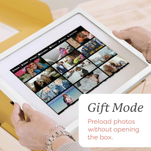 Skylight Digital Picture Frame - WiFi Enabled with Load from Phone Capability, Touch Screen Digital Photo Frame Display - Customizable Gift for Friends and Family - 10 Inch White - Image 2