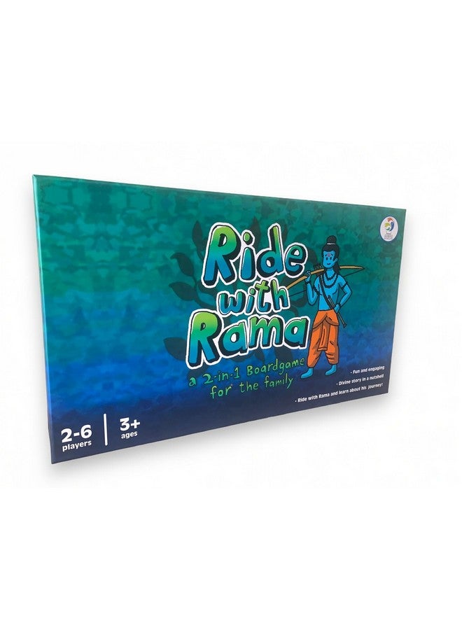 AVINYA Ride With Rama 2In1 Board Game For Adults And Kids 3+,Multicolor, Learn About Rama's Journey In Ramayana, Culturally Enriching And Engaging -Proudly Made In India - Image 1