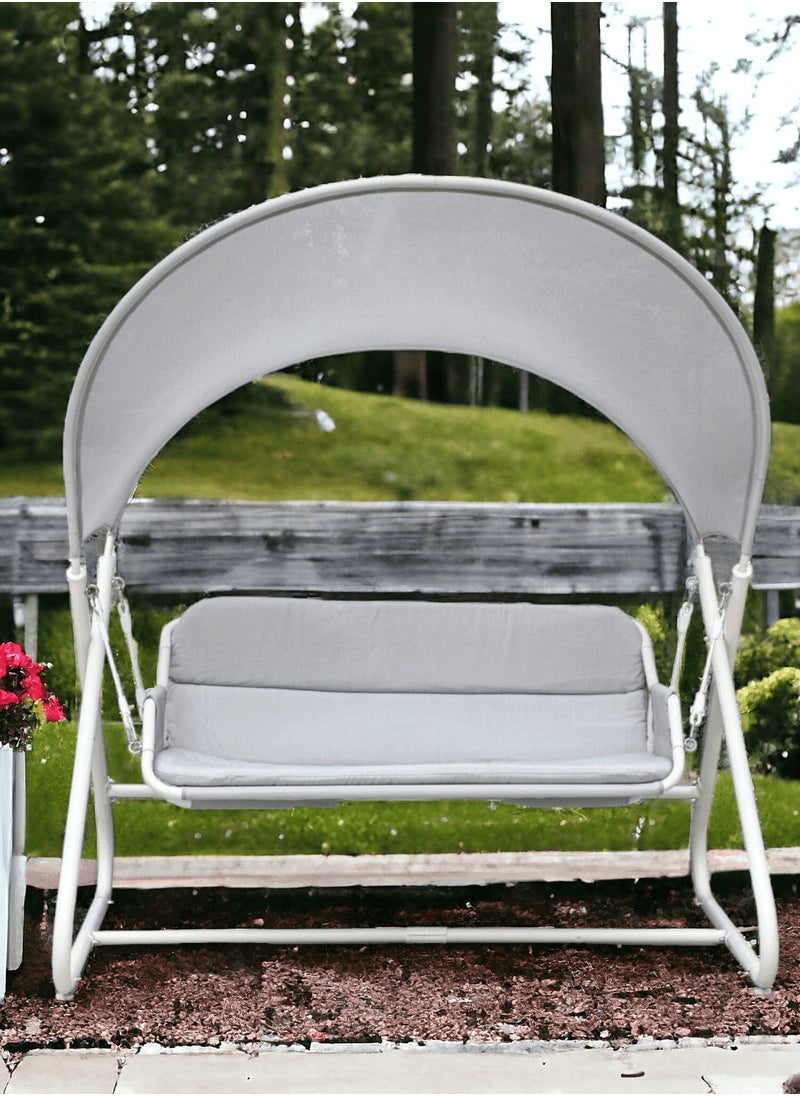 Wooden Twist Wooden Twist Hammock Swing for Outdoor & Indoor Use Sun Shade Design Curved Mesh Canopy  - Image 3