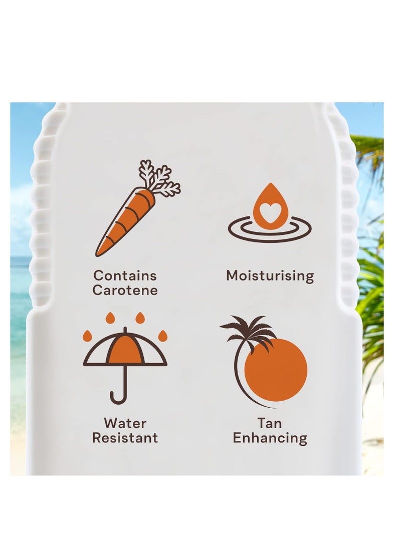 Malibu - Sun Bronzing Fast Tanning Body Butter with Beta Carotene, Tropical Coconut Fragrance, 300ml - Image 1