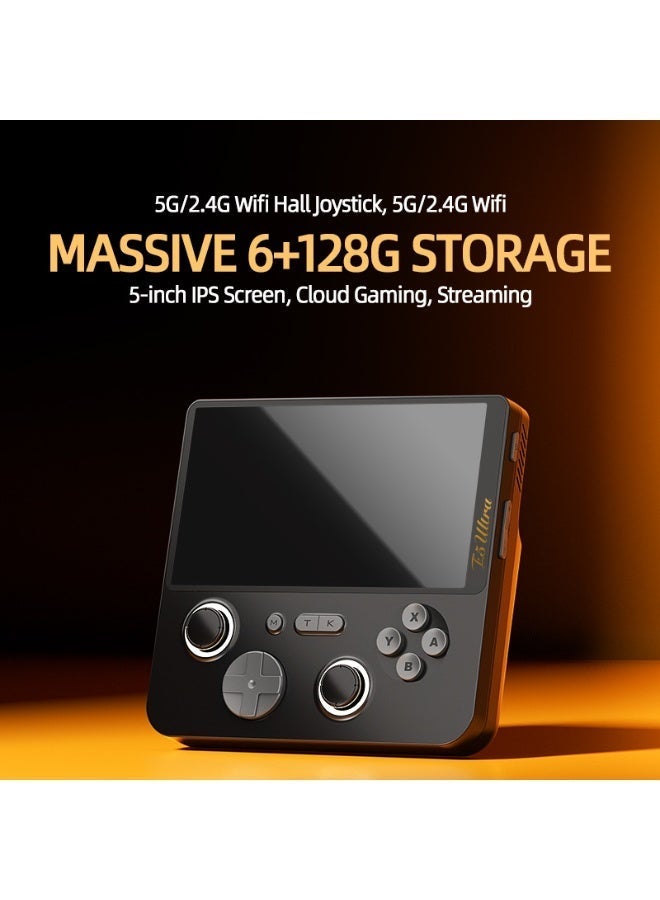 ANBERNIC  E5 Ultra Android system open-source handheld console 5-inch wireless HD touch screen PSP game console Dual system 6+128GB RAM Cloud gaming Hall joystick 5G/2.4G WiFi - Image 2