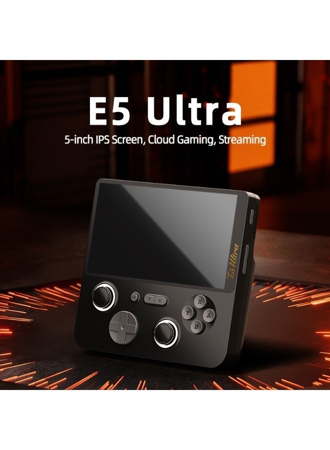ANBERNIC  E5 Ultra Android system open-source handheld console 5-inch wireless HD touch screen PSP game console Dual system 6+128GB RAM Cloud gaming Hall joystick 5G/2.4G WiFi - Image 1