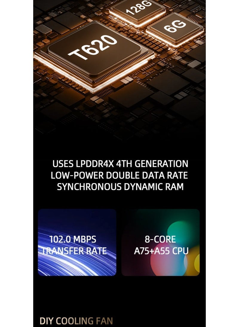ANBERNIC  E5 Ultra Android system open-source handheld console 5-inch wireless HD touch screen PSP game console Dual system 6+128GB RAM Cloud gaming Hall joystick 5G/2.4G WiFi - Image 5