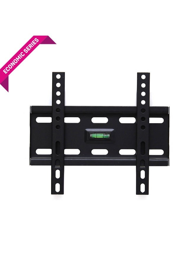 النجم الرئيسي حامل حائط ثابت للتلفزيون Prime Star PM 22FW لأجهزة التلفزيون LED/LCD/OLED/المنحنية مقاس 15-49 بوصة، رفيع ومنخفض، لون أسود غير لامع، يدعم حتى 25 كجم، بحد أقصى VESA 200x200 مم، متضمن مستوى الفقاعة - Image 1