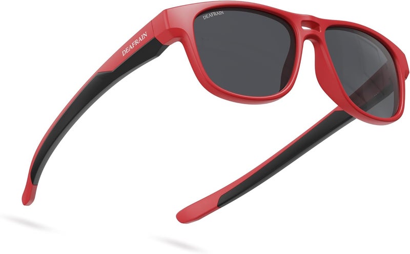 DEAFRAIN Store Kids Polarized Sunglasses for Boys Girls TPEE Flexible Frame Sports Baseball Running Cycling Glasses for Age 5-13 - Image 1
