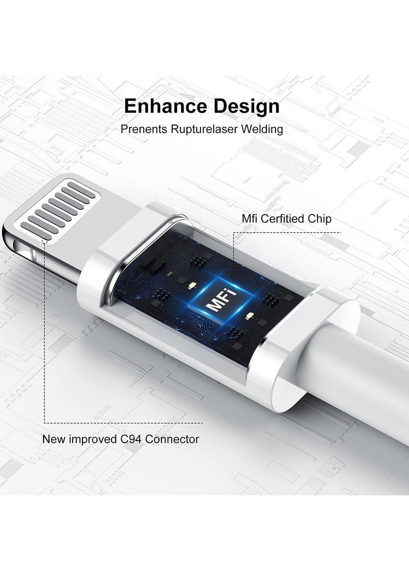 AMROAH - 180CM iPhone Fast Charger Cable, [MFi Certified] USB C to Lightning Cable Long,Type C Port Support Quick Charging Cord for iPhone 14 Pro/14/13 Pro/12 Pro Max/12 Mini/11 Pro/XS/XR/iPad - Image 1