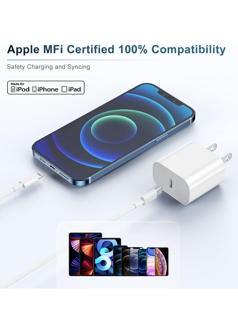 AMROAH - 180CM iPhone Fast Charger Cable, [MFi Certified] USB C to Lightning Cable Long,Type C Port Support Quick Charging Cord for iPhone 14 Pro/14/13 Pro/12 Pro Max/12 Mini/11 Pro/XS/XR/iPad - Image 1