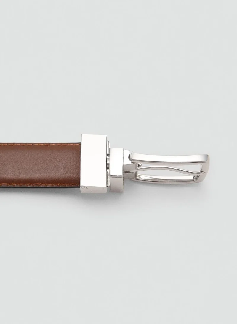 Mango Man Reversible Suit Leather Belt