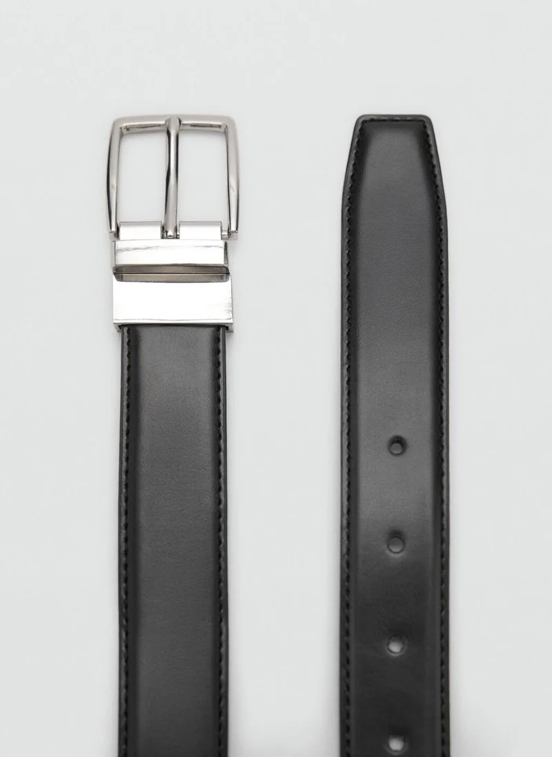 Mango Man Reversible Suit Leather Belt