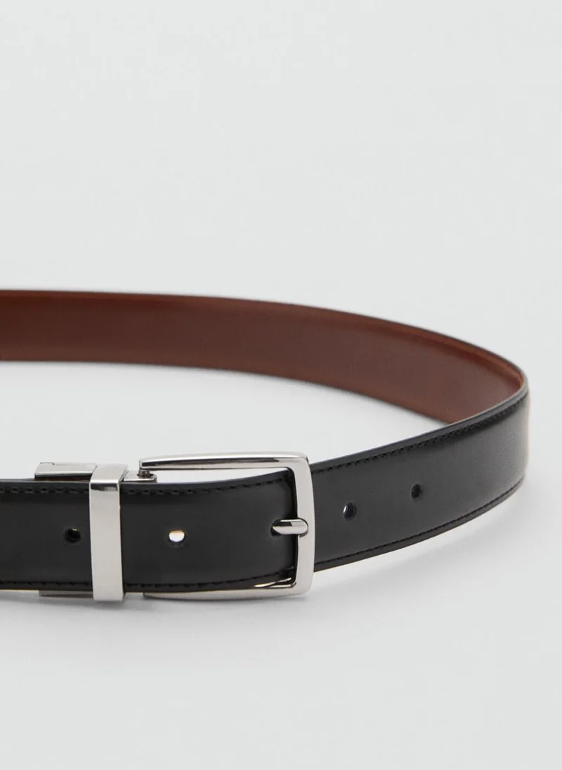 Mango Man Reversible Suit Leather Belt