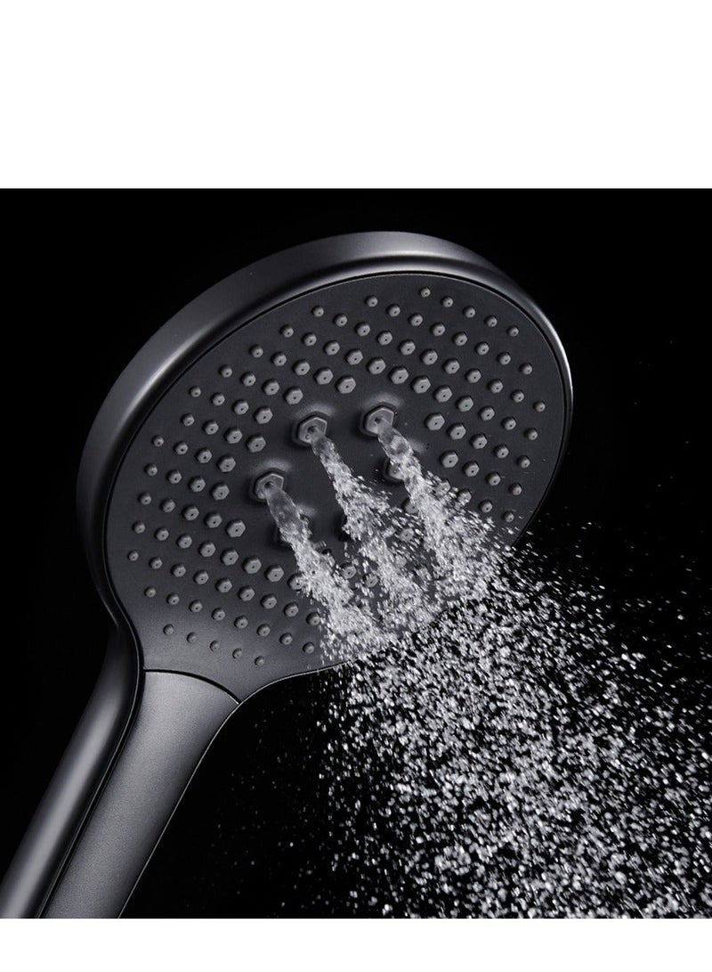 High-Pressure Shower Head with Handheld, 3 Mode Spray Showerhead, 5 Inch Large Face, Black Handheld Shower Head, Adjustable Shower Bracket Holder - Image 3