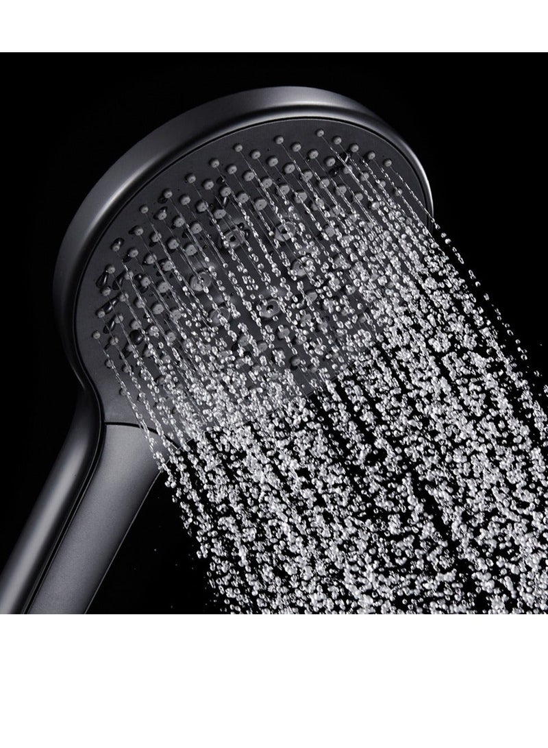 High-Pressure Shower Head with Handheld, 3 Mode Spray Showerhead, 5 Inch Large Face, Black Handheld Shower Head, Adjustable Shower Bracket Holder - Image 4