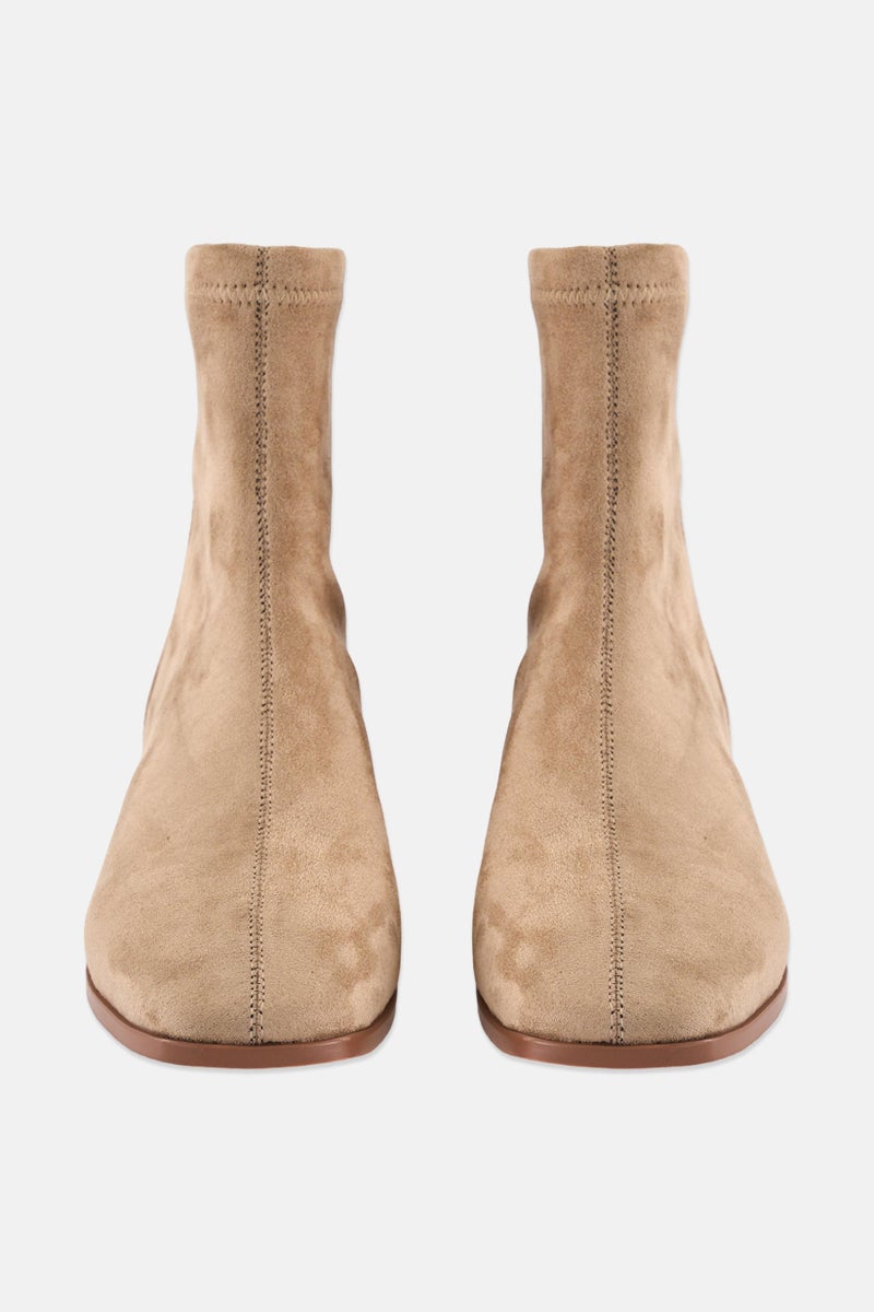 STEVE MADDEN Women Ention Faux Suede Boots, Khaki - Image 3