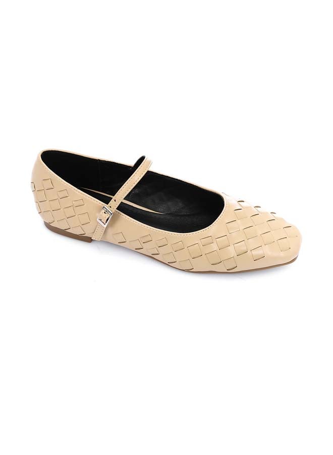 ديجافو باليه جلد بيج مع مشبك - Image 5