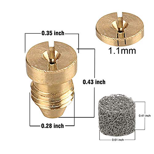 RESNSTAR Foam Cannon Orifice Nozzle Tips and Foam Maker, Universal Replacement Foam Generator Nozzles Mesh Filter for Snow Foam Lance (1.1mm, 3000 PSI) - Image 2