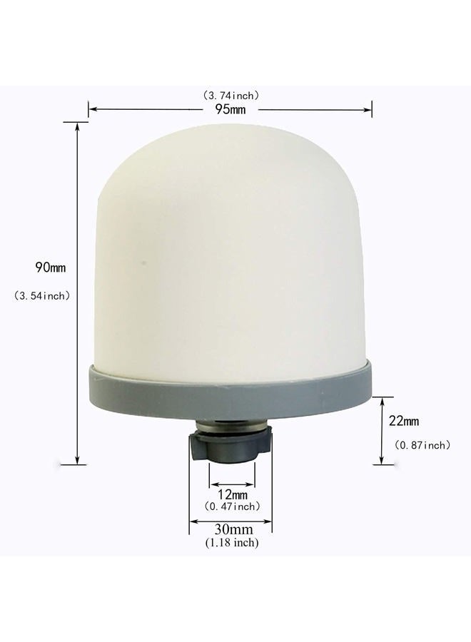 Huining 4-Pack Ceramic Dome Water Filter Replacement, 0.15 to 0.5 Micron, Pre-Filtration Unit Filter Media for Household Water Bucket Filtration System Water Pitcher - Image 2