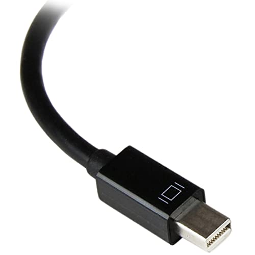 StarTech.com Mini DisplayPort to VGA Adapter - Active Mini DP to VGA Converter - 1080p Video - mDP or Thunderbolt 1/2 Mac/PC to VGA Monitor/Projector/Display - mDP 1.2 to VGA Dongle - Black (MDP2VGA2) - Image 3