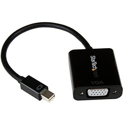 StarTech.com Mini DisplayPort to VGA Adapter - Active Mini DP to VGA Converter - 1080p Video - mDP or Thunderbolt 1/2 Mac/PC to VGA Monitor/Projector/Display - mDP 1.2 to VGA Dongle - Black (MDP2VGA2) - Image 5