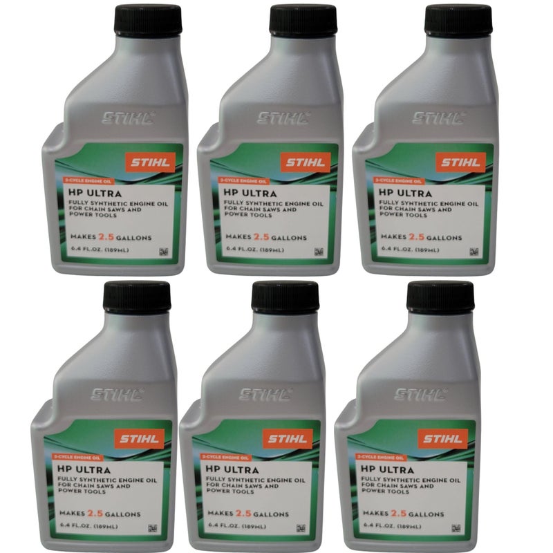 STIHL 0781 313 8010 6.4 Ounce High Performance Ultra 2 Cycle Engine Oil, 6 Pack - Image 1