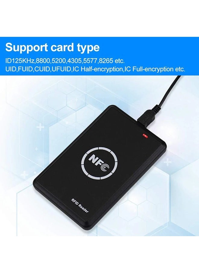 XiuWoo - Smart Access Control Card Copier with 5 Writable Key Fobs Cards, RFID Reader Writer, 125KHz Card Duplicator, 13.56MHz Encrypted Card Decoder, NFC Tag Replicator, Contactless Smart ID Card - Image 1