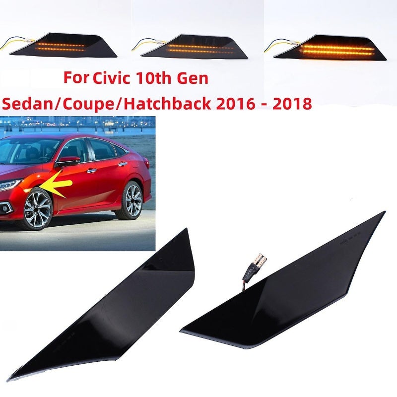 لمبة إشارة جانبية LED ديناميكية لهوندا سيفيك الجيل العاشر 2016-2020 - Image 5