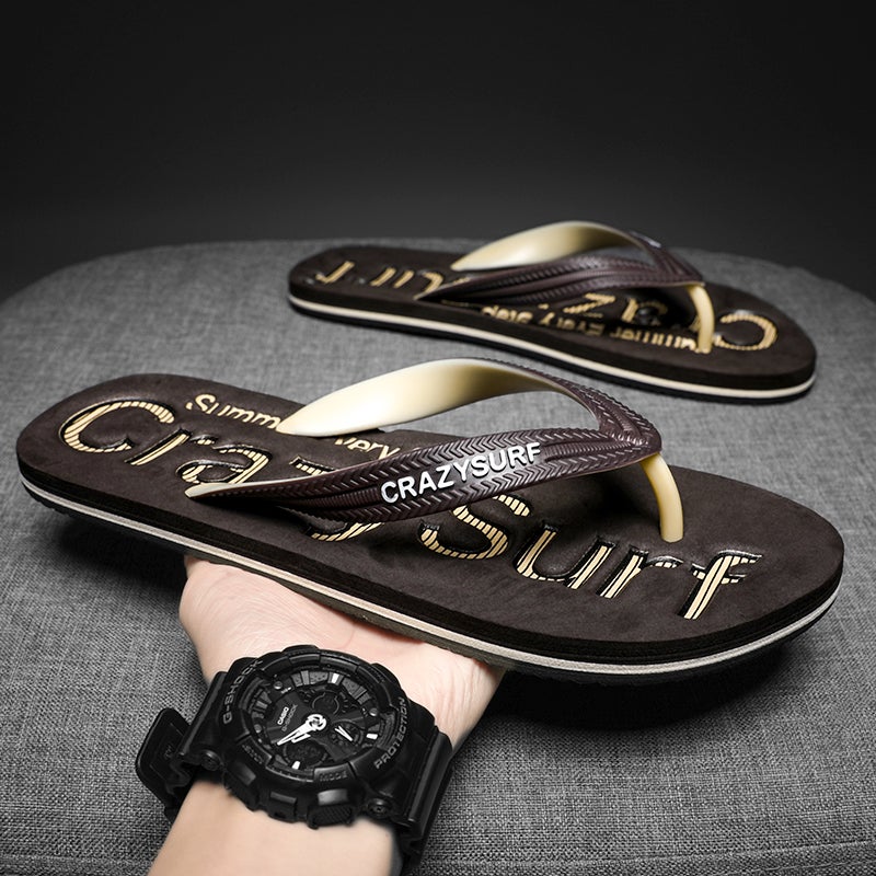 Boys Flip Flops Men'S Summer Outer Wear Vietnamese Flip Flops Men'S Home Indoor Leisure Beach Sports Sandals - Image 2