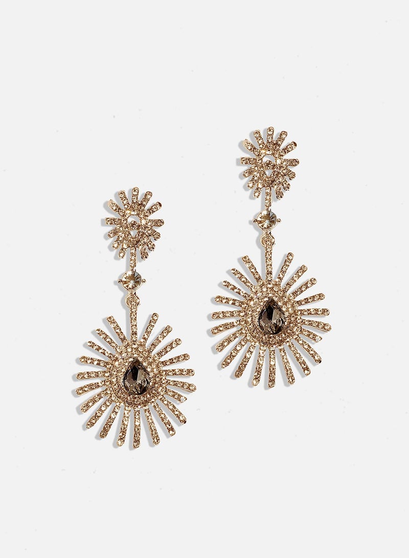 SOHI Maxi Crystal Artificial Drop Earring Jewellery - Image 2