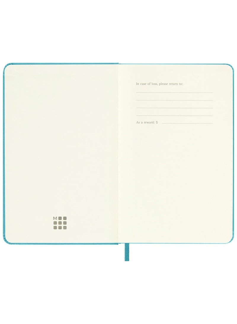 MOLESKINE 1-Piece Classic Pocket Size Hard Cover Ruled Notebook 9x14cm Size Reef Blue - Image 4