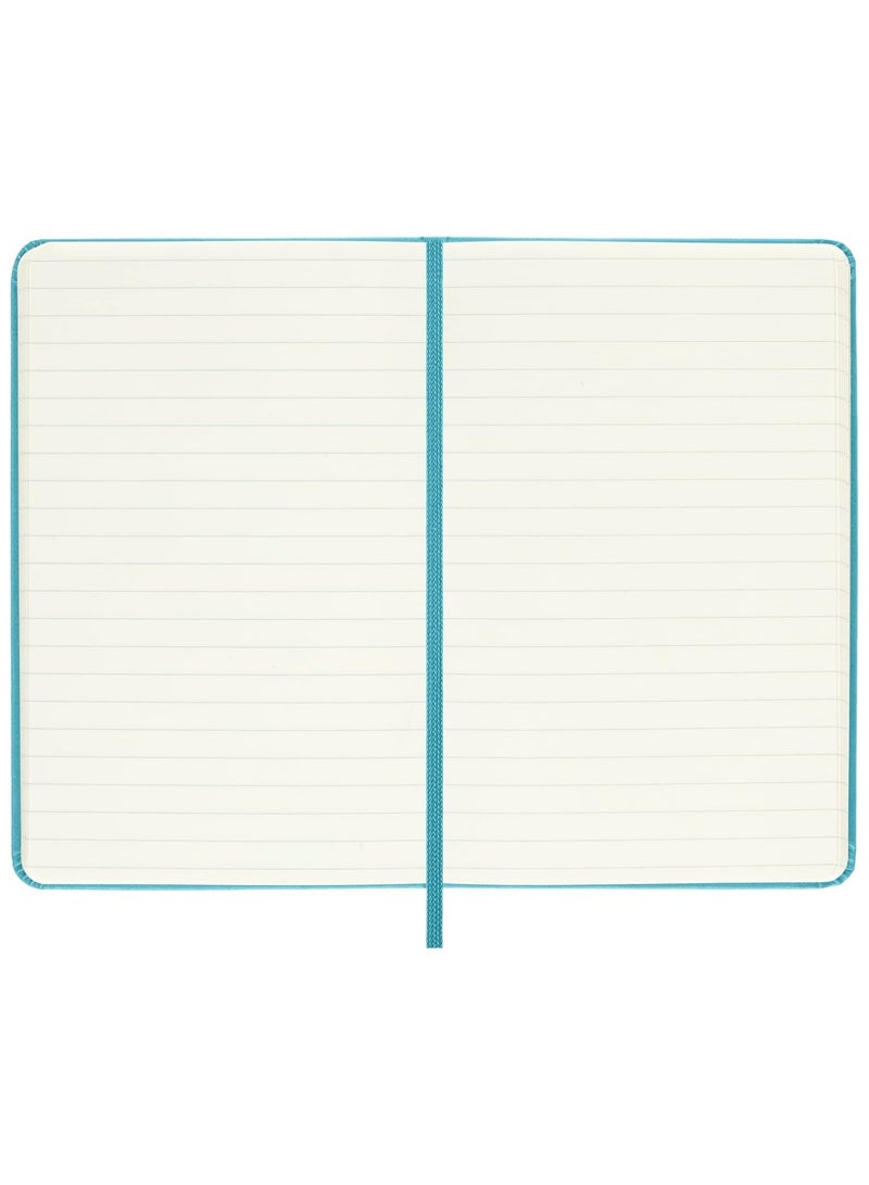 MOLESKINE 1-Piece Classic Pocket Size Hard Cover Ruled Notebook 9x14cm Size Reef Blue - Image 2