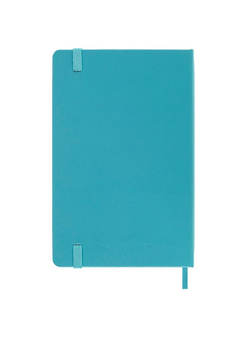 MOLESKINE 1-Piece Classic Pocket Size Hard Cover Ruled Notebook 9x14cm Size Reef Blue - Image 3