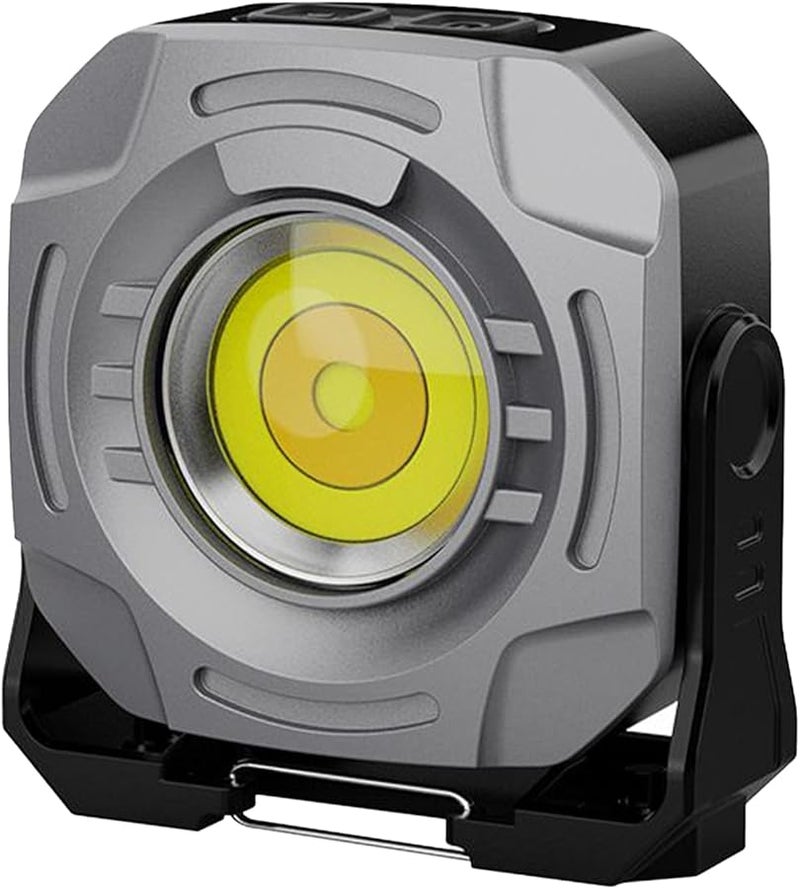 مصباح عمل مغناطيسي رمادي 2400 لومن، مصباح فحص LED دوار 360 درجة، كشاف فيضان محمول - Image 2