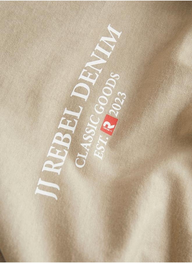 JJ Rebel by Jack & Jones Slogan Print Round Neck T-Shirt  - Image 2
