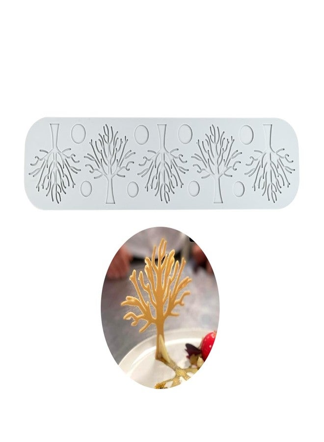 mostsom Silicone Fondant Mold Cake Molds - 3D Tree Lace Mat for Valentine's Day DIY Baking, Easy Use Candy Mould for Polymer Clay, Sugar Craft Cupcake Decorating (G_ Tree) - Image 2