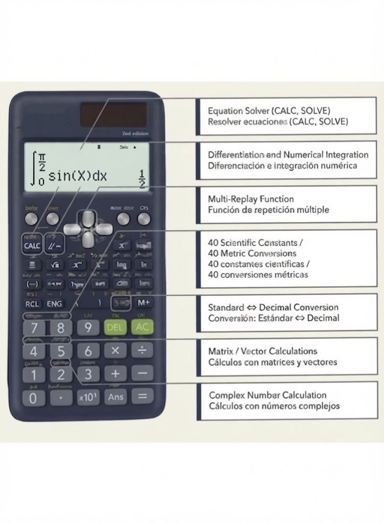 FX-991ES PLUS الإصدار الثاني - صُنع في تايلاند - Image 3