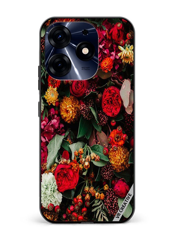 VR CREATIVE Protective Case Cover For Tecno Spark 10 Pro Colourful Flower Design Multicolour - Image 1