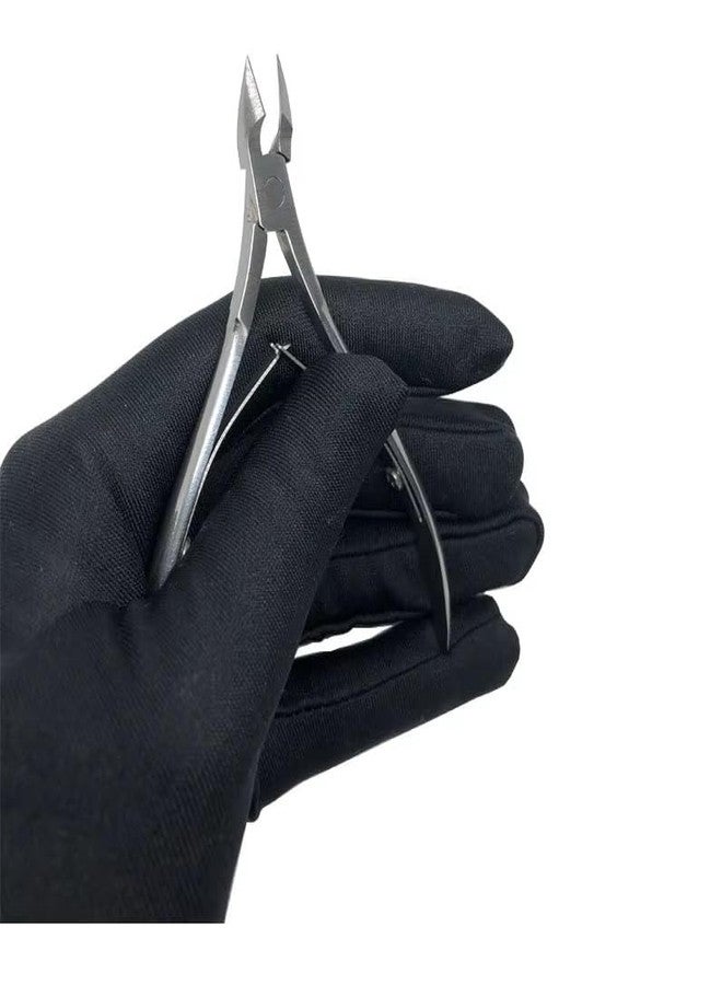 Aeoss قاطع جلد الأظافر من آيوس مقص أظافر من الفولاذ المقاوم للصدأ لقاطع أظافر القدم السميكة مع زنبركين مزدوجين 1/4 مع غطاء 4" - Image 5