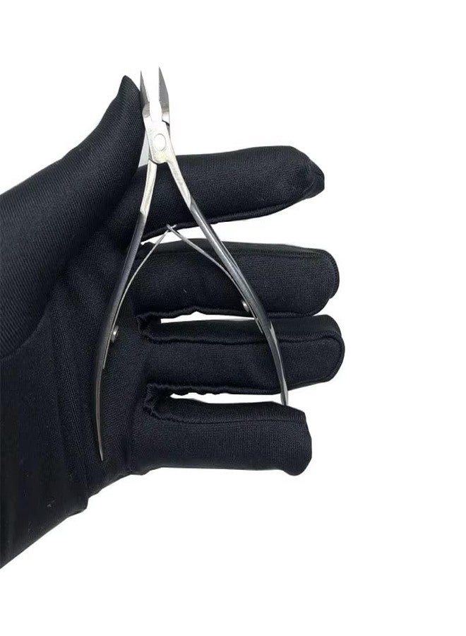 Aeoss قاطع جلد الأظافر من آيوس مقص أظافر من الفولاذ المقاوم للصدأ لقاطع أظافر القدم السميكة مع زنبركين مزدوجين 1/4 مع غطاء 4" - Image 4